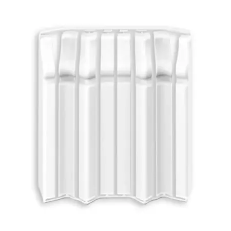 Накладки фигурные Дюра 100 мм цвет белый коньки фигурные 40 stingrey