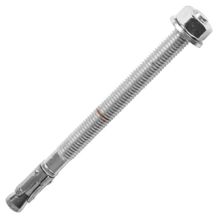 Анкер клиновой Sormat S-KA 12/64x160 мм цинковые шестигранные фланцевые болты gb5787 из углеродистой стали класс 8 8 m5 m6 m8 m10 m12 длина резьбы 8 100 мм