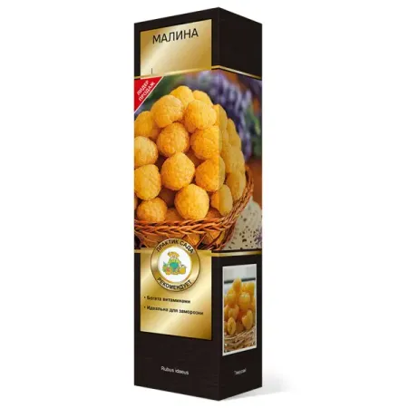 Малина ремонтантная Оранжевое чудо коробка h39 см