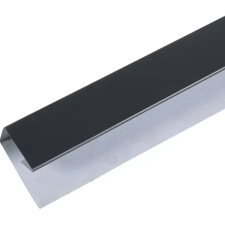 Планка П-образная для профнастила 2 м С8 RAL 7024 серая полиэстер эконом