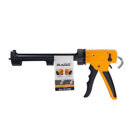Пистолет для клеев и герметиков пластиковый скелетный усиленный 310 мл Rage (705005) пистолет для герметика zolder мастер полукорпусной арт с852