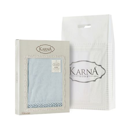 Скатерть KARNA Скатерть KDK с гипюром овальная рождественская скатерть navidad notal noel