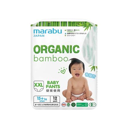 Подгузники-трусики MARABU Подгузники-трусики Marabu Organic bamboo тена подгузники трусы proskin pants normal m 10