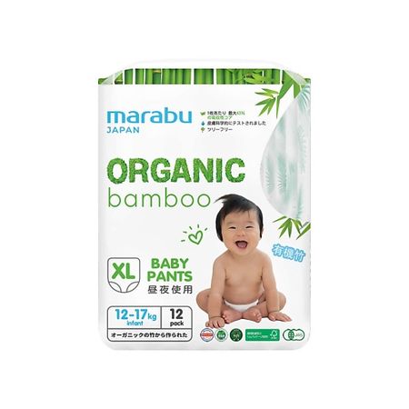 Подгузники-трусики MARABU Подгузники-трусики Marabu Organic bamboo тена подгузники трусы proskin pants normal m 10