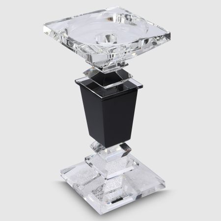 Подсвечник Crocus хрустальный, 1 свеча, малый, 9х9х16,5 см