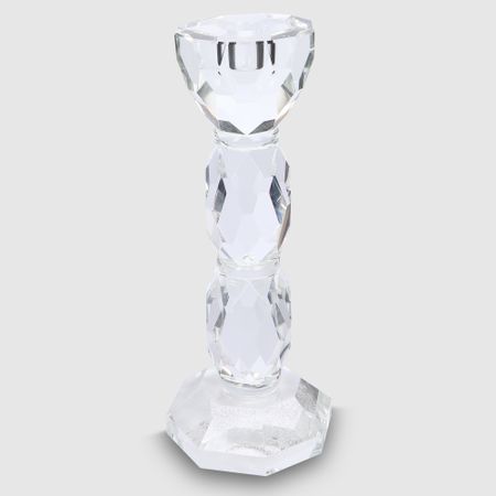 Подсвечник Crocus хрустальный, 1 свеча, малый 10x10x26,5 см