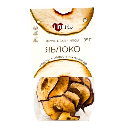Чипсы яблочные iNutz 35 г чипсы картофельные lay s сыр 70 г