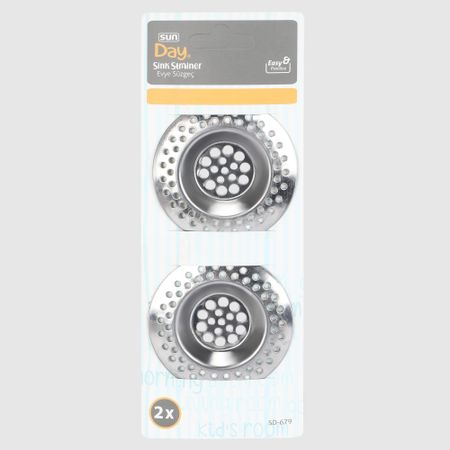 Фильтр для раковины Sun Plastik из нержавеющей стали 7х7х1 см 2 шт сетчатый фильтр для раковины meijuner