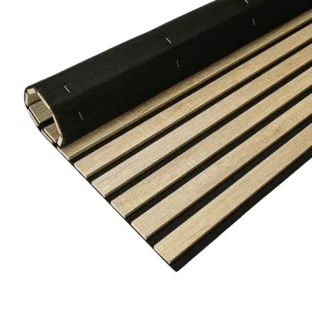 Акустическая панель прямоугольник МДФ цвет черный/дуб сонома 2780x600 мм