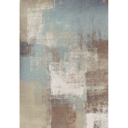 Ковер 1,65х2,3 м прямоугольный Glory 6369A blue-l.purple пушистый ковер для гостиной и спальни