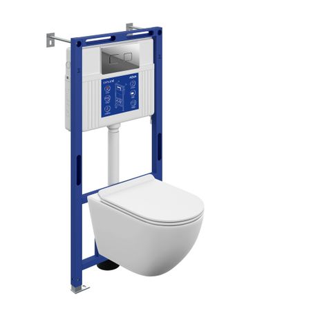 Комплект инсталляции Cersanit с унитазом Brasko Vortex DPL EO slim с кнопкой хром и сиденьем микролифт (69477) роторные спринклеры kwzl vortex g1 2