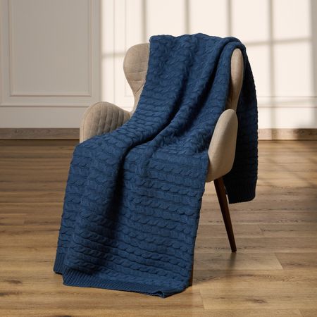 Плед Виллена/Villena, синий шпагат 1 8мм 60м пп 1200текс синий