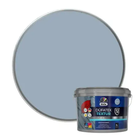 Пропитка защитно-декоративная Dufa Textur полуматовая дымчатая 9 л