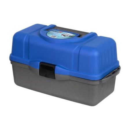 Ящик рыболова трёхполочный Helios синий 44х22х24 см