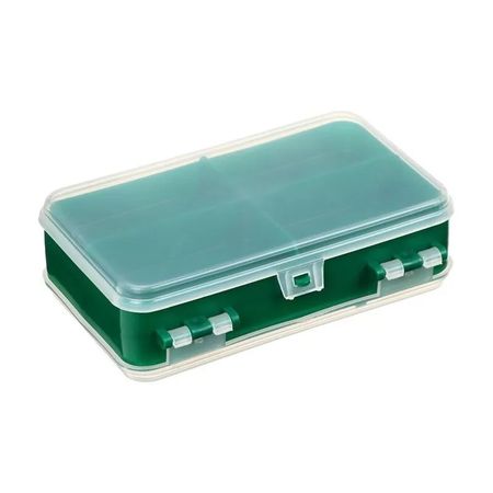 Коробка для оснастки Helios зелёная 14х8х4 см