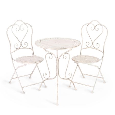 Комплект металлический ТС античный белый 3 предмета железные замки для ящиков и дверей античный