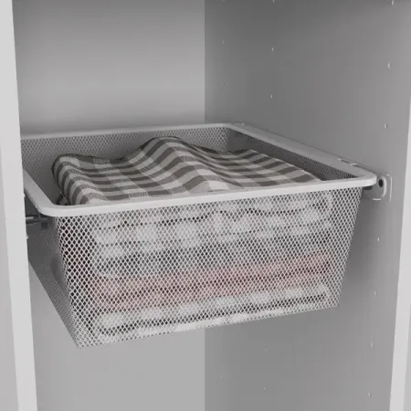 Корзина выдвижная 40х41.7x14.4 см цвет белый корзина для хранения нижнекамский 1300 полипропилен 31x13x8 см белый