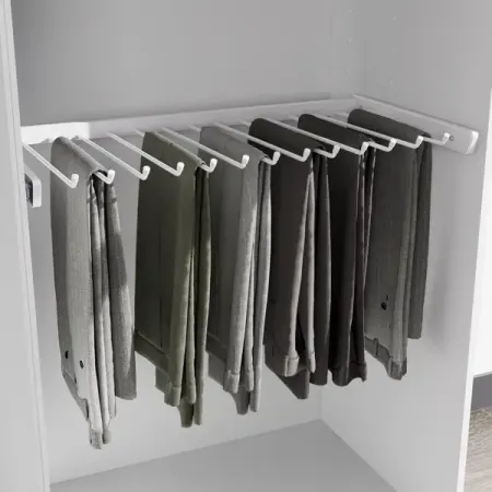 Брючница выдвижная 80х41.7 см металл цвет белый автомобильные шторки для багажника чехлы для honda hr v hrv hr v vezel rv 2022 2024 выдвижная стойка перегородки автомобильные аксессуары