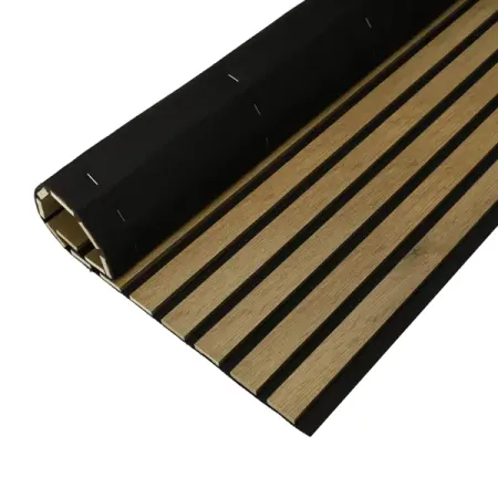 Акустическая панель прямоугольник МДФ цвет черный/дуб вотан 2780x600 мм