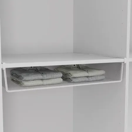 Корзина 36х56х12 см металл цвет белый