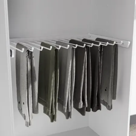 Брючница выдвижная 80х54.5 см металл цвет белый