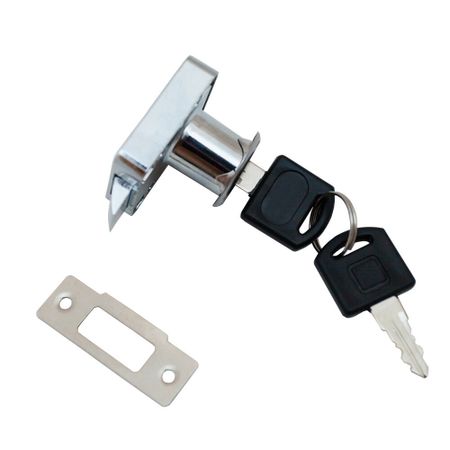 Замок мебельный Trodos 338 30 мм автомат (хром) 2 ключа bluetooth замок для шкафа tuya