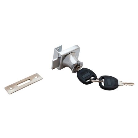 Замок мебельный Trodos 804 38 мм для стекла (хром) 2 ключа bluetooth замок для шкафа tuya