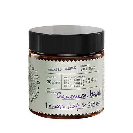 Свеча ароматическая ETERIA COSMO Ароматическая свеча в банке Базилик томатный лист и цитрус