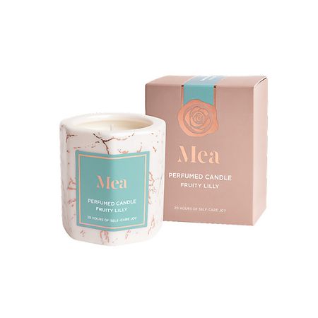 Свеча ароматическая MEA Мраморная парфюмированная свеча 