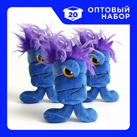 Мягкая игрушка MORIKI DORIKI Набор Игрушек мягконабивных-брелков Спайк