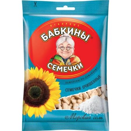 Семечки Бабкины семечки очищенные с солью 100 г