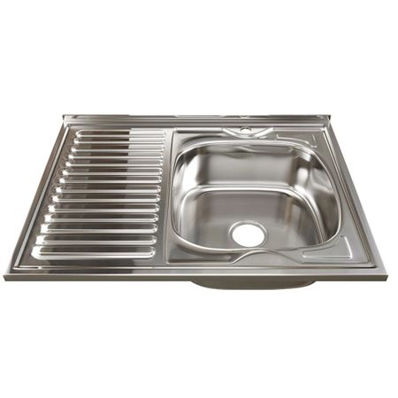 Мойка для кухни Mixline 80х60х18 см накладная правая с крылом с сифоном сталь (528181) 1 пара мотоциклетных обтекателей из абс пластика с крылом летучей мыши боковой дефлектор крыла для harley touring electra glide street tri glide 1996 2013