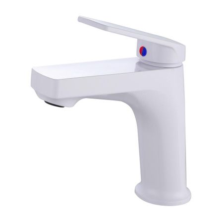 Смеситель для раковины РМС однорычажный белый (PL7-001F)