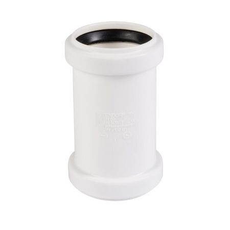 Муфта Ostendorf HTU d50 мм пластиковая белая для внутренней канализации