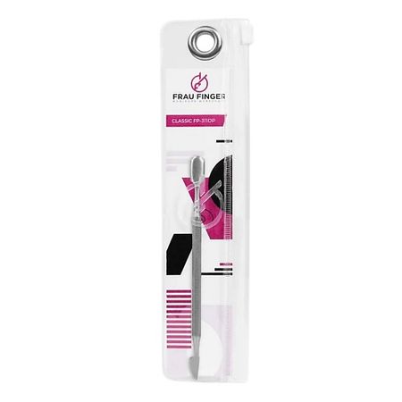 Инструмент для кутикулы FRAU FINGER Пушер для маникюра двусторонний Classic FP-311DP, матовый, 12 см таблетки для пмм frau gretta all in 1 200шт