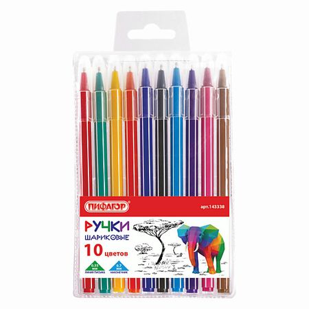 Набор ручек ПИФАГОР Ручки шариковые Веселые зверята jinhao шариковые ручки стержни 0 5 0 7 мм