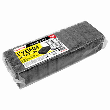 Губка универсальная LAIMA Губки для посуды SQUARE микрофибра губки для посуды bear family