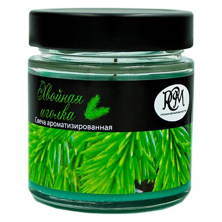 Свеча ароматическая РУССКАЯ СВЕЧНАЯ МАНУФАКТУРА Свеча в банке ХВОЙНАЯ ИГОЛКА