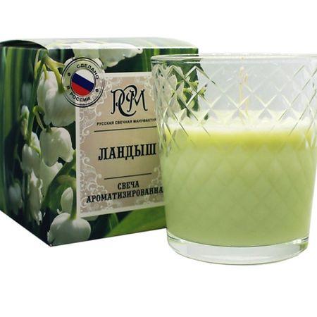 Свеча ароматическая РУССКАЯ СВЕЧНАЯ МАНУФАКТУРА Свеча в стакане 