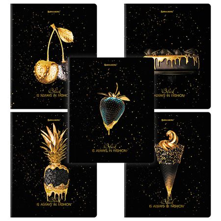 Тетрадь BRAUBERG Тетради Дэк А5 Black Gold