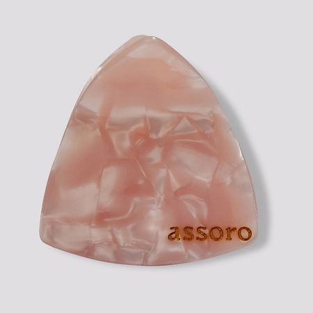 Заколка для волос ASSORO Краб для волос Персиковый кристалл кристалл аметист runyangshi