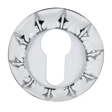 Накладка на цилиндр Edson EDS-SC-R3 ø54 мм цвет белый хром 2 шт. накладка на порог автомобиля из нержавеющей стали для dodge challenger 2015 2025 гг