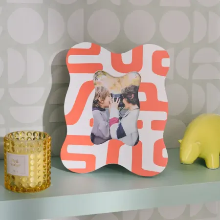 Рамка без паспарту 10x15 см МДФ цвет оранжевый фотоальбом 200 карманов для фотографий 4x6 дюймов