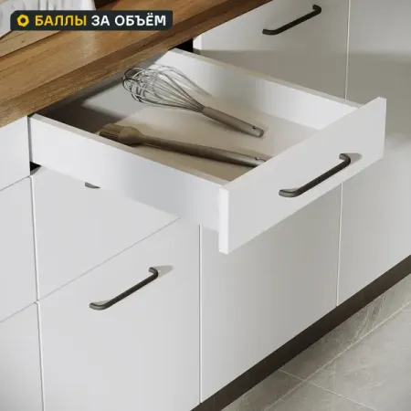 Выдвижной ящик для кухни 35.2x8.1x51.1 см KONSENSA ДСП цвет серый ящик выдвижной с мягким закрыванием 55 2x8 1x51 1 см лдсп серый