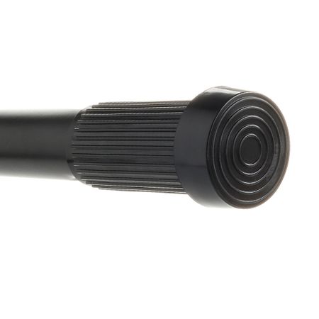 Карниз для ванной 140-260 см телескопический прямой алюминий черный FX-51-000 5 шт силиконовые прозрачные присоски крючки