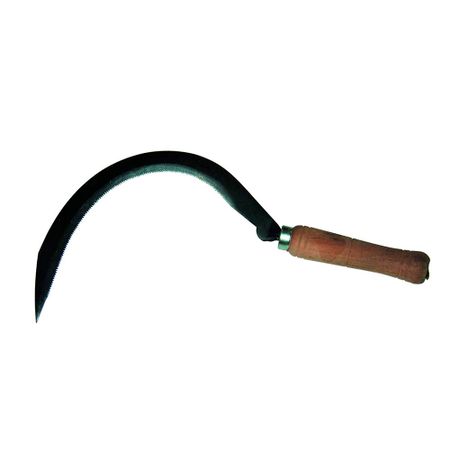 Серп садовый с деревянной рукояткой (010501) ручной инструмент для серпа портативная сверхмощная ручная мотыга японский садовый серп для прополки сода серп для прополки ов бонсай