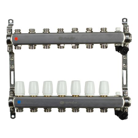 Коллекторная группа Ondo 1 ВР(г) х 7 выходов 3/4 НР(ш) ЕК х 1 ВР(г) комплект уплотнительных колец для кофемашин saeco