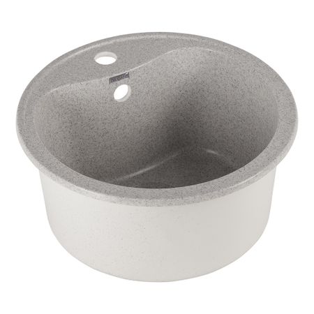 Мойка для кухни Dr.Gans Дора d43,5х20 см врезная искусственный камень серая