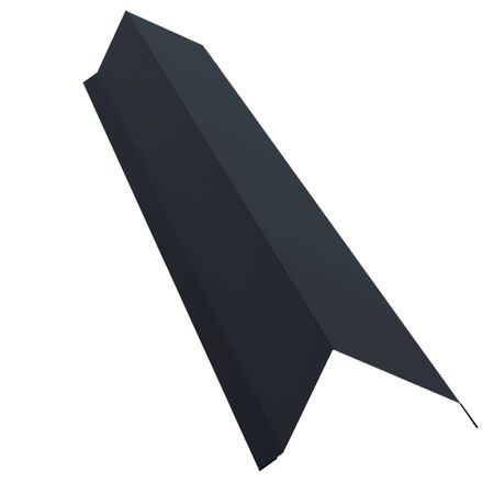 Планка торцевая для металлочерепицы 100х80 мм 2 м графитово-серая RAL 7024 матовая satin matt планка торцевая masterdeck 130х9хх3000мм дпк орегон