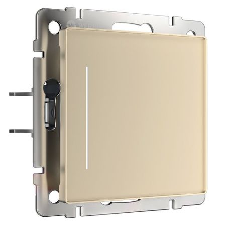 Выключатель Werkel одноклавишный встраиваемый шампань сенсорный с подсветкой (a063603) сенсорные выключатели bingoelec